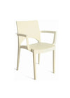 Sedia con Braccioli Paris colore Avorio