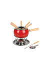Set Fonduta 12 pezzi Smaltata Rossa