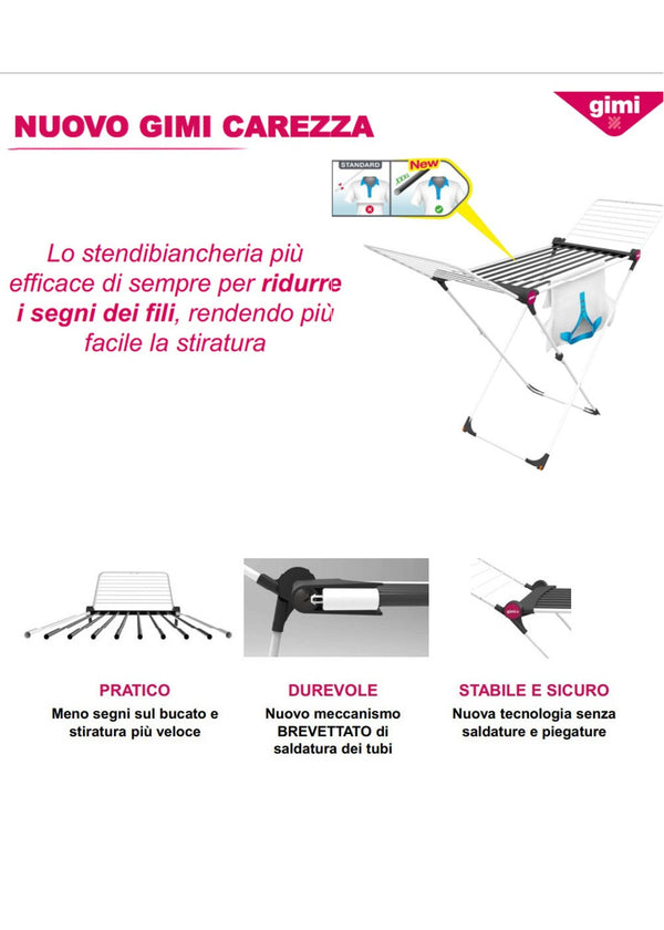 Gimi Stendibiancheria Carezza con prolunga 36 metri