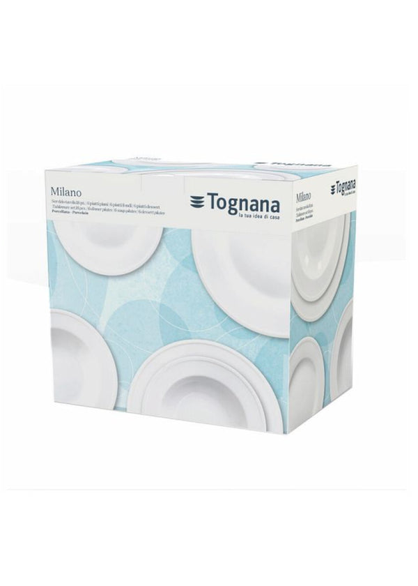 Tognana Servizio da Tavola 18 pezzi Milano Bianco