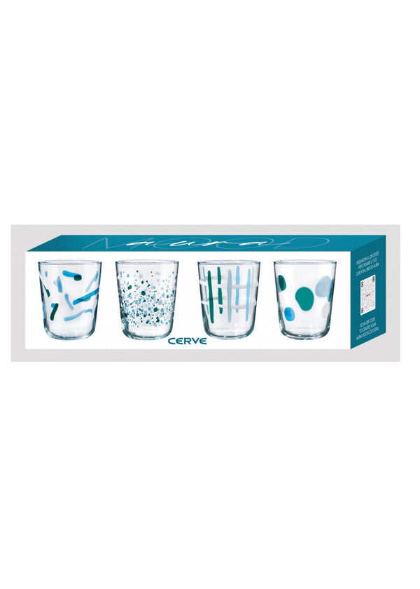 Cerve Mood Aura Set 4 Bicchieri Acqua cc 315