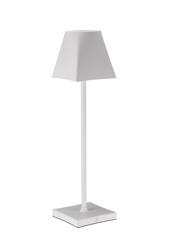 Ilsa Lampada Ricaricabile Bianca h38