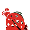 Montemaggi Portazampirone in Metallo Coccinella Rosso