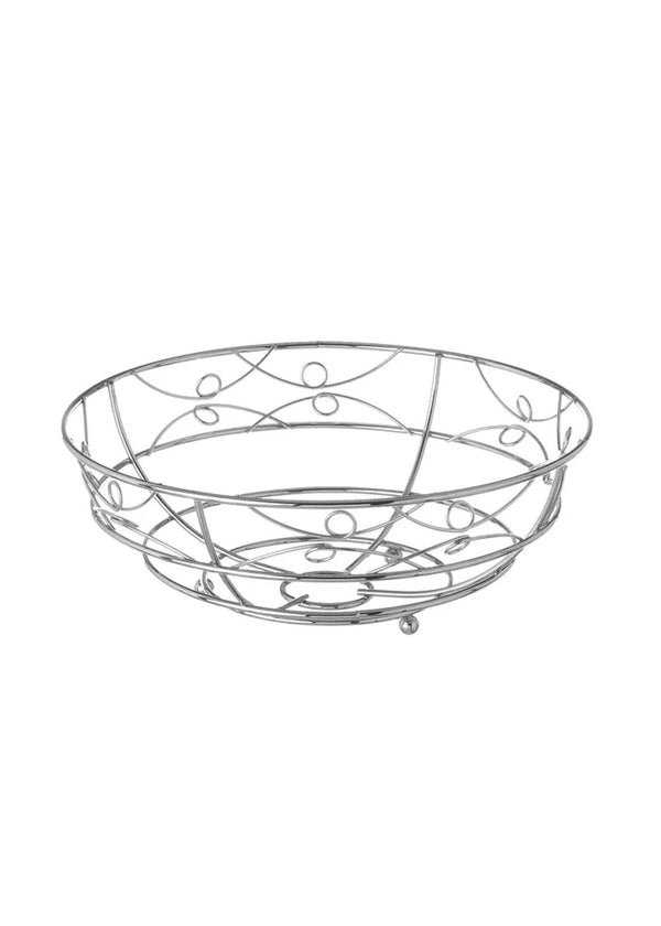 Unimasa Portafrutta Tondo cm 25 Filo Cromato