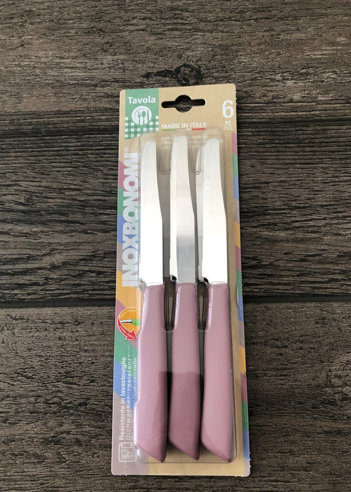 SET 6 12 COLTELLI DA TAVOLA CUCINA BISTECCA LAMA DENTATA ACCIAIO SET 6 12 COLTELLI DA TAVOLA CUCINA BISTECCA LAMA DENTATA ACCIAIO