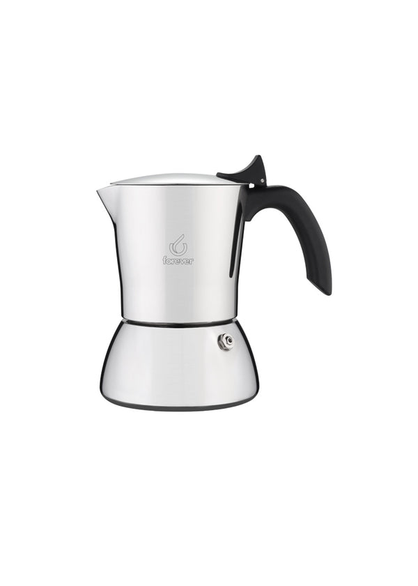 Forever Moka Caffettiera Miss Perla Inox Tazze 2 Induzione