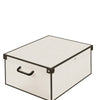 Lavatelli Box Scatola Portabiancheria 39x50x24 muschio Bianco