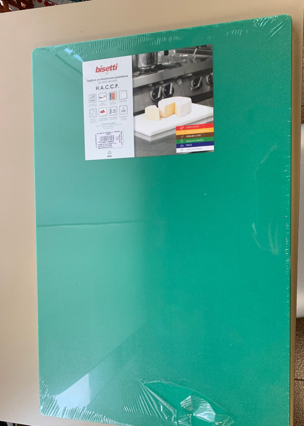 bisetti Tagliere Polipropilene Battuta Verde cm 60x40x2