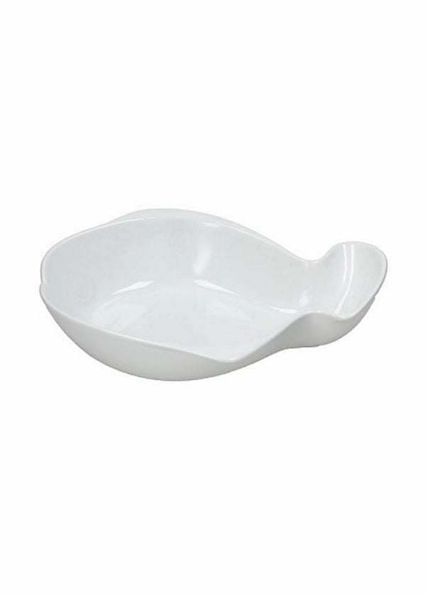 GOURMET BIANCO PIATTO PESCE 32X26    GUO