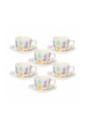 Tognana Iris Wiki Set 6 Tazzine Caffè con Piattino 5838