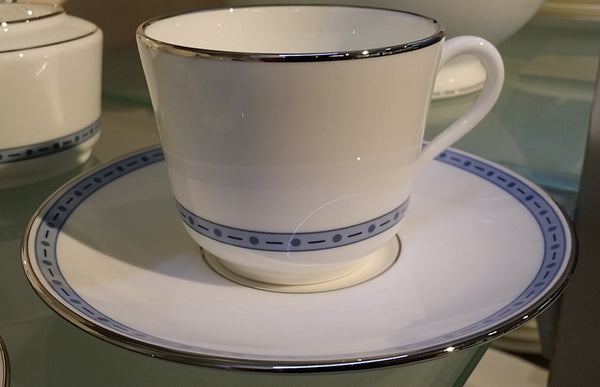 Richard Ginori Lago 1912 Tazza The' con piattino Porcellana Bone China