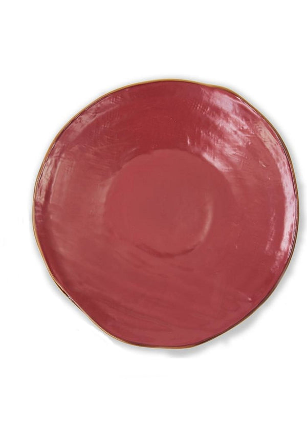 Novità Home Mediterraneo set 4 Piatti Piani Rossi