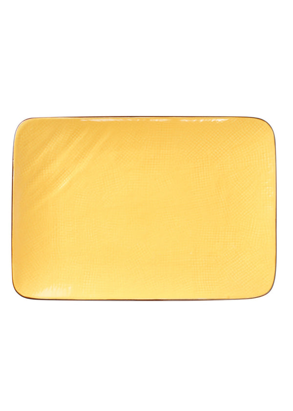 Novità Home Mediterraneo Vassoio Rettangolare cm 19x27 Giallo
