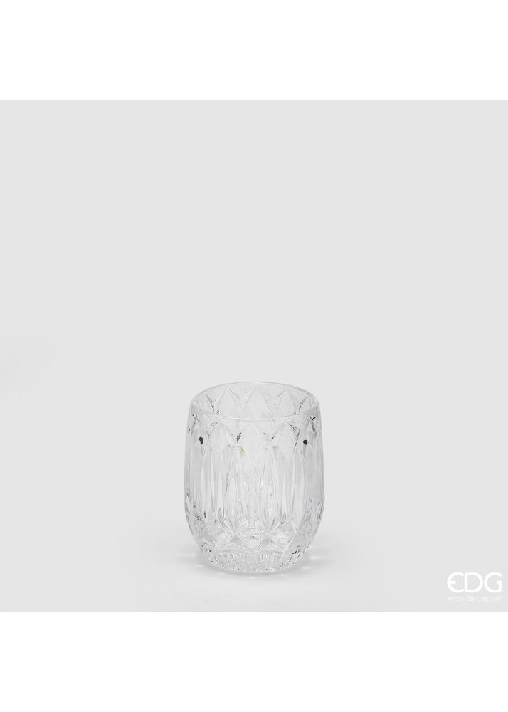 EDG Bicchiere Porta Candela Diamante h10