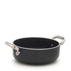 Agnelli Al Black Casseruola Bassa cm 24 Alluminio 5 mm Induzione Antiaderente