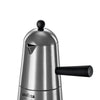 Ilsa Carmencita Classic Caffettiera in Alluminio 6 Tazze Moka Tz 6 con Pomolo Nero