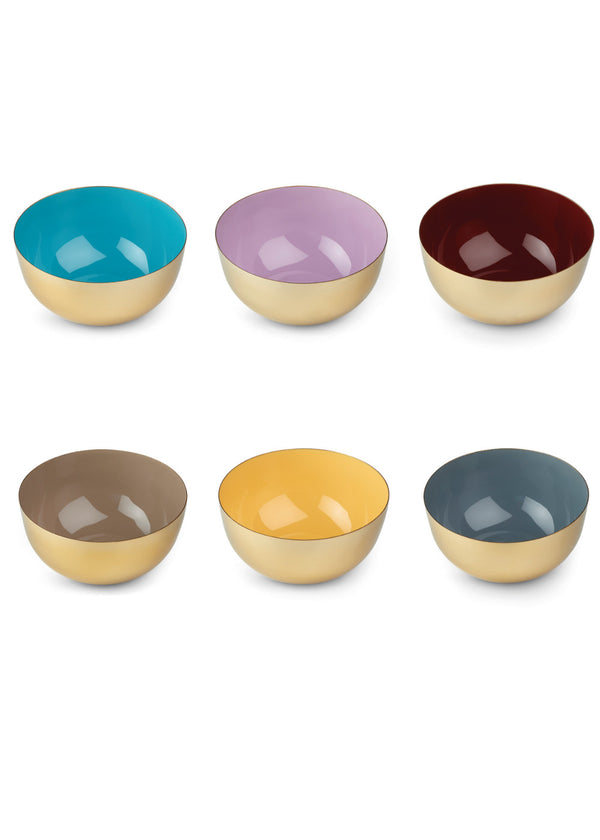 Wd Lifestyle Delhi Set 6 coppette cm.12 Metal Line