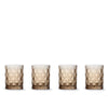WD Lifestyle Linea Dubai Set 4 Bicchieri Calici Acqua Ambra WD477A