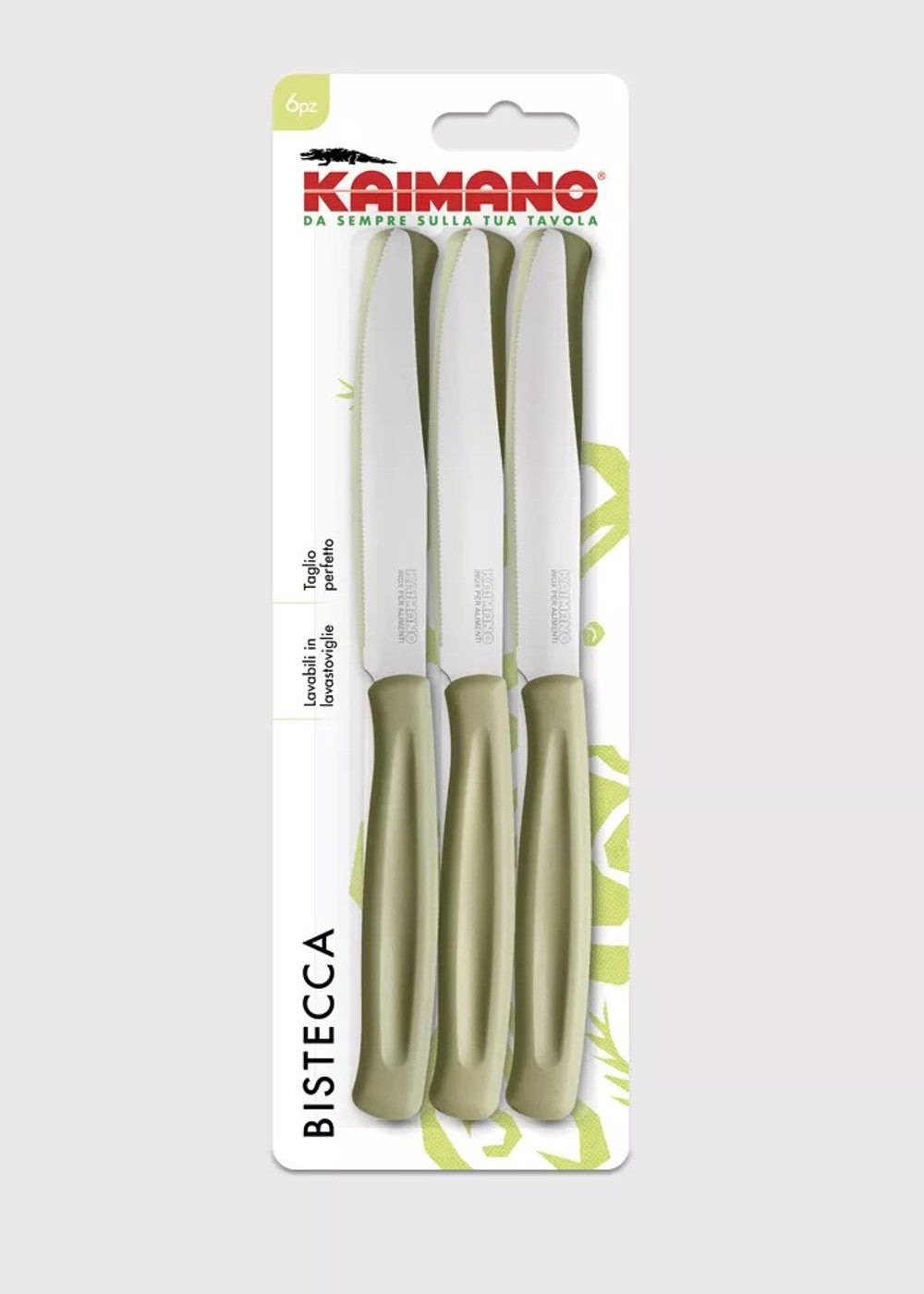 Set 5 coltelli da cucina, colore verdi