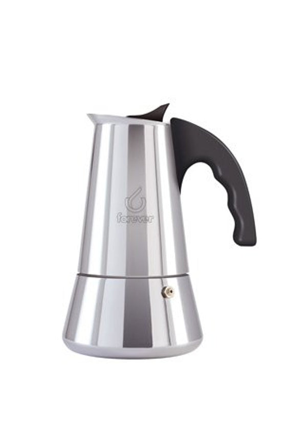 Forever Caffettiera Moka Miss Conny Inox Induzione Tazze 4