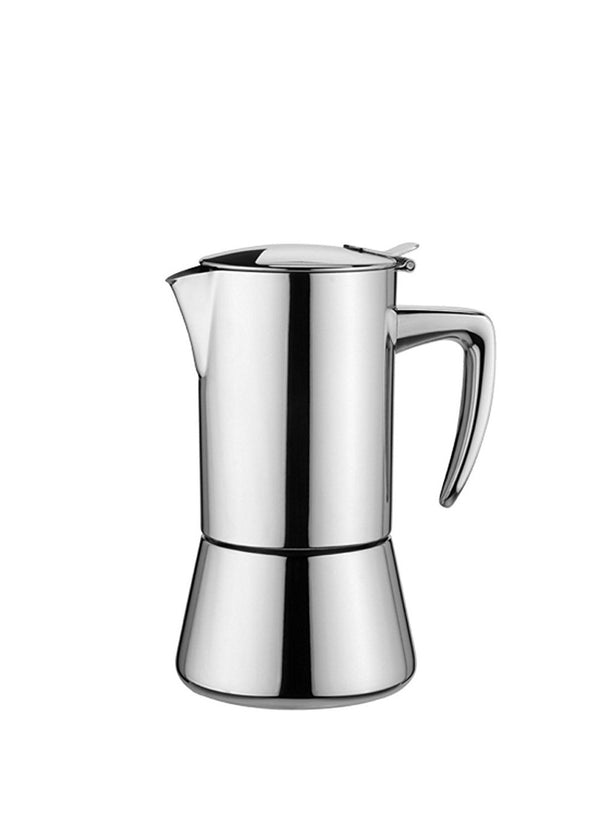 Forever Caffettiera Moka Miss Diamond Inox Induzione Tazze 2