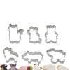 Stampi Tagliabiscotti 6 Forme Animals Assortite