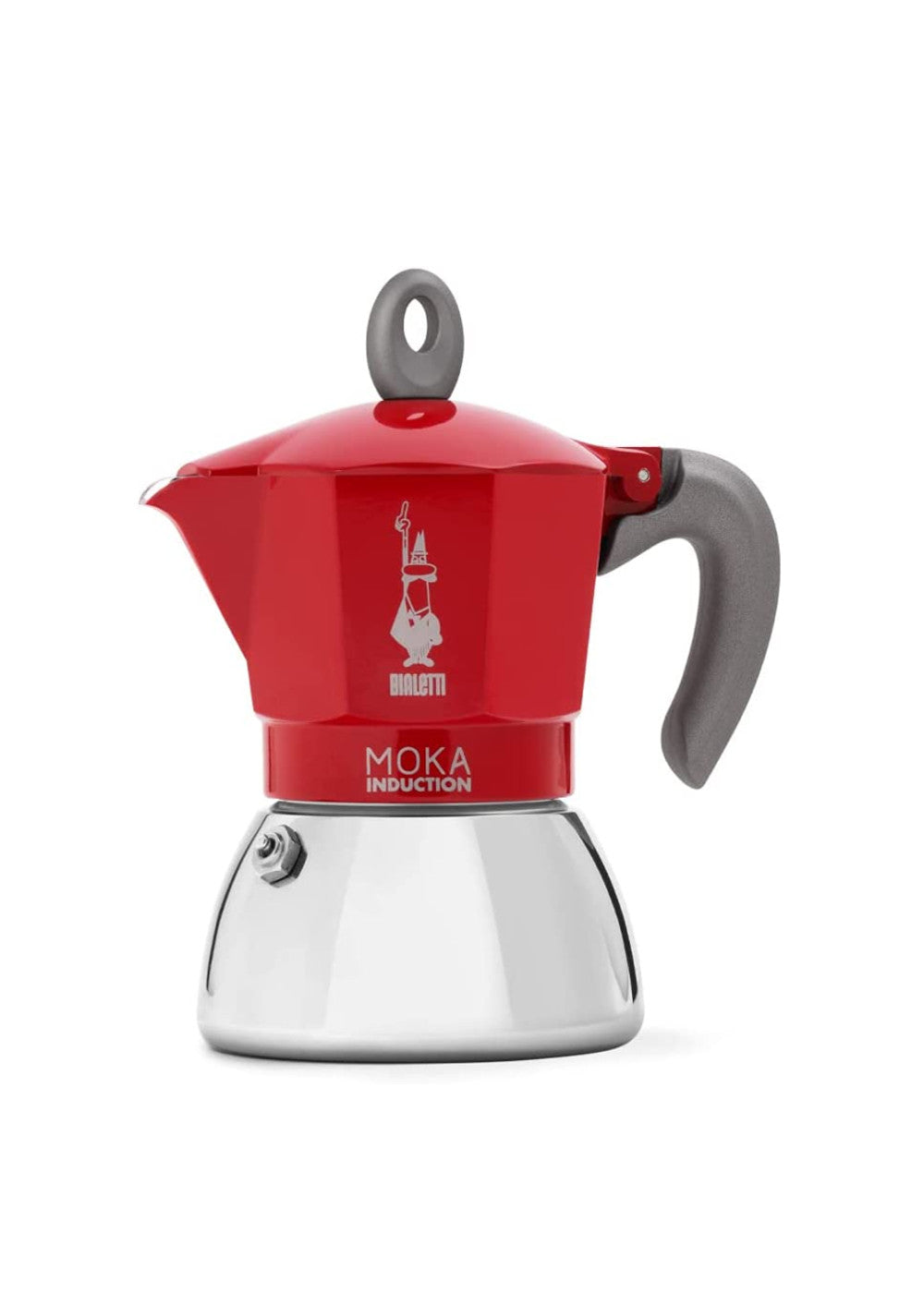 Bialetti Moka Induzione 4 tazze Rossa