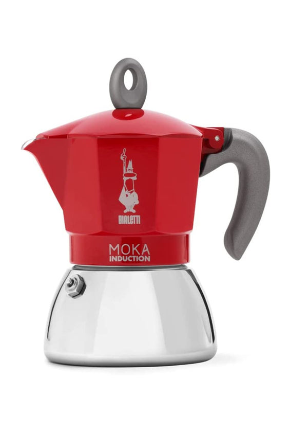 Bialetti Moka Induzione 6 tazze Rossa