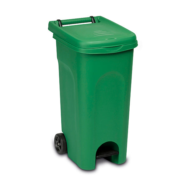 Stefanplast Bidone Urban Eco con Pedale L. 80 Verde Outdoor