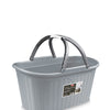 Stefanplast Cesta Portabiancheria Elegance Grey Stone Laundry Basket con manici
