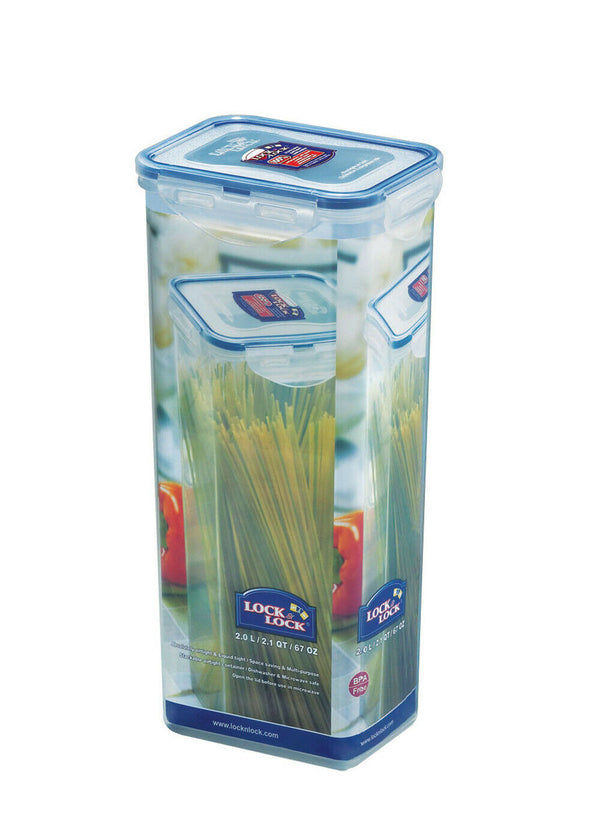 Ghidini Lock Contenitore Ermetico Alimenti Rettangolare Alto Spaghetti L. 2