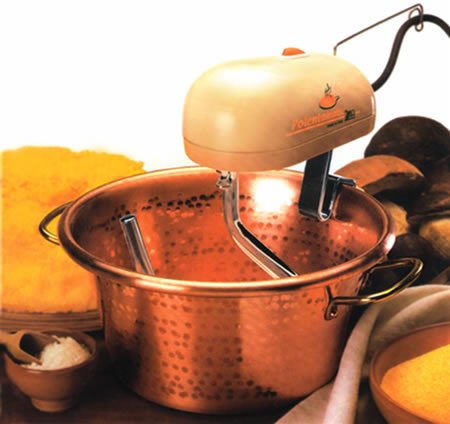 LAR Polentamatic Paiolo girapolenta elettrico in rame 99,9 cm 26