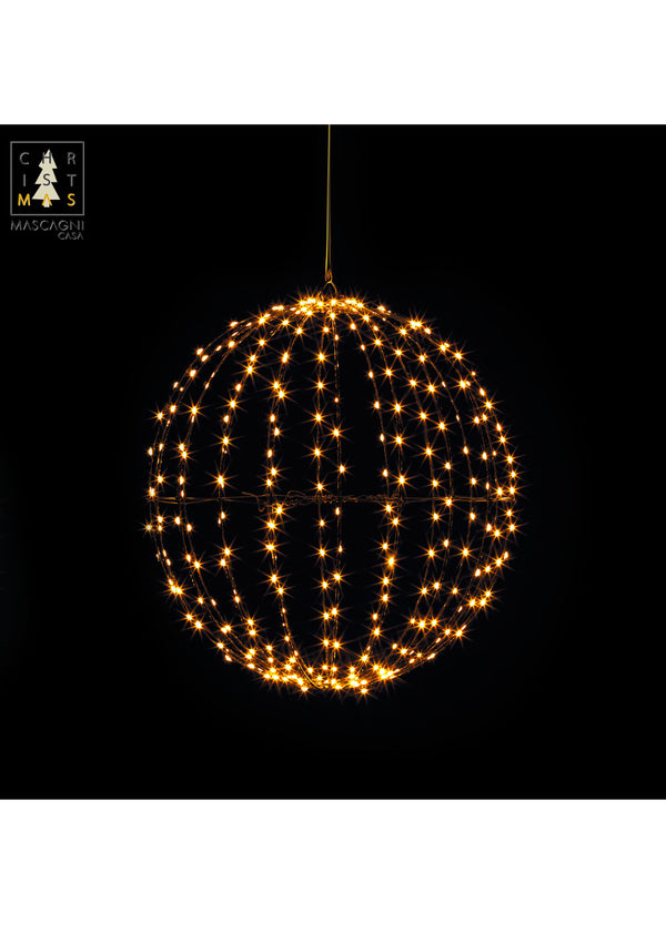 Mascagni Sfera Luminaria 300 Led Addobbi di Natale cm 40